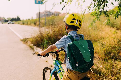 Wanneer kan mijn kind alleen naar school fietsen?